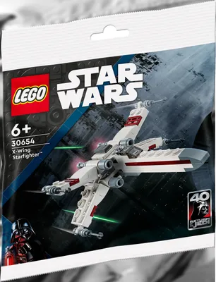 A LEGO Star Wars X-Wing Starfighter polybag set.