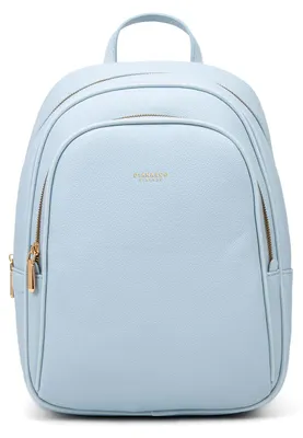 Imagen del producto de Mochila Mujer Piel Vegana con Cremallera y Bolsillos Diana & Co Firenze Black B UNICA 23x34.5x11 cm 714-3PT-BLACK