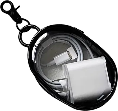 Produktbild von Aufbewahrungstasche für Ladekabel, staubdicht, wasserdicht, transparent, Datenleitungsadapter, Kopfhörer-Organizer, Aufbewahrungsbehälter für Outdoor-Reisen mit Reißverschluss