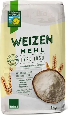 Produktbild von Bohlsener Mühle Weizenmehl Type 1050 -- 1kg