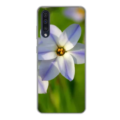 Produktbild von MuchoWow® Handyhülle Schutzhülle Hülle für Samsung Galaxy A50 Blumen - Garten - Lila Silikon Softcase Handy Hülle - Mobiltelefonhülle