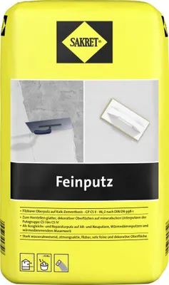 Produktbild von SAKRET Feinputz 25 kg Sack Naturweiß