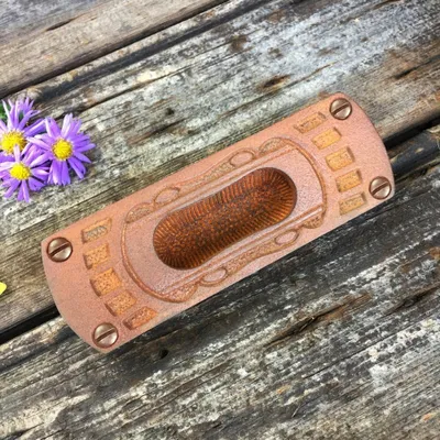 Produktbild von Einlassmulde Art Deco Stil 1930 Griff für Schiebetür Griffmulde  Muschelgriff