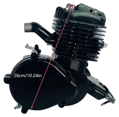 Obrázok produktu pre Motor na bicykel, 80 cm³, dvojtaktný, čierny