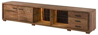 Produktbild von MASSIVMOEBEL24.DE TV-Board Akazie 235x40x47 natur lackiert BARK #116