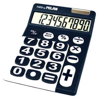 Produktbild von Milan 150610BBL Tischrechner, 10-stellig, blau /weiß