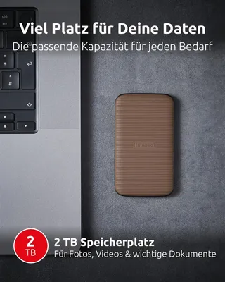 Produktbild von Intenso TX500, 2 TB, USB Typ-C, 3.2 Gen 2 (3.1 Gen 2), 1000 MB/s, Braun