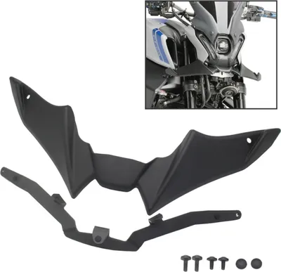Obrázok produktu pre Pre Yamaha MT-09 2021-2023 Motocykel Šport Downforce Naked Forntal Spoilers Aerodynamické krídla Deflektor (čierna)