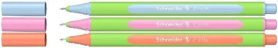 Produktbild von Schneider Fineliner Line-Up pastell sortiert, Blister 3 Stück
