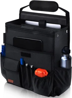 Produktbild von Famanu Auto-Organizer für Vordersitz - praktischer Organizer mit Laptopfach und mehreren Fächern