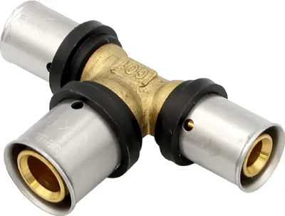 Produktbild von Pressfitting T-Stück 16x2 20x2 16x2 mm TH Kontur Alu-Verbundrohr