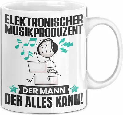 Produktbild von ElektronischerMusikproduzent Tasse Geschenk für ElektronischerMusikproduzent Der Mann Der Alles Kann Geschenkidee zum Geburtstag (Weiß)