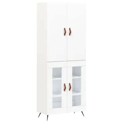 Produktbild von vidaXL Highboard Weiß 69,5x34x180 cm Holzwerkstoff
