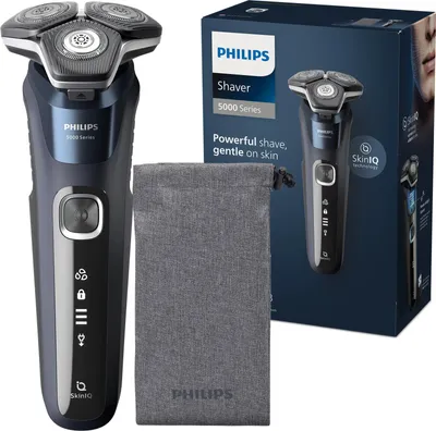 Zdjęcie produktu dla Golarka męska Philips SHAVER Series 5000 S5885/10 Golarka rotacyjna Trymer Czarny, Niebieski