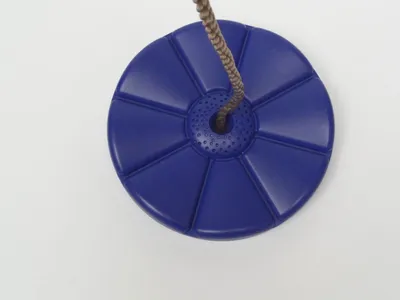 Productafbeelding van Schommeldisk in kunststof diam. 280x40 mm pp-touw geel Hermic