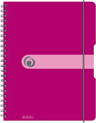 Obrázek produktu pro Herlitz Spiralblock "to go" PP-Cover A4 80 Bl. opak beere