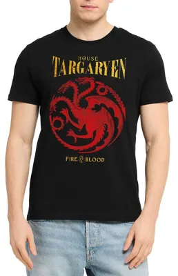 Produktbild von Spreadshirt Game Of Thrones Haus Targaryen Fire & Blood Uni Bio T-Shirt, 3XL, Schwarz