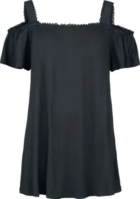 Produktbild von Innocent Top Damen Chryseis Top schwarz Gothic, Rockwear 100% Viskose M