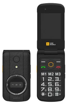 Image de Téléphone portable AGM M8 Flip Dual SIM noir