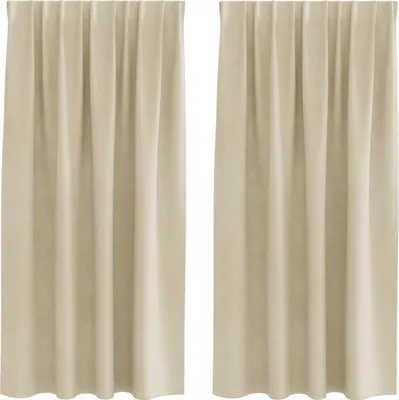 Obrázok produktu pre vidaXL Zatemňujúce závesy 2 ks krémové 140 x 175 cm zamatové