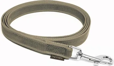 Produktbild von Mystique® Gummierte Leine 20mm mit Handschlaufe Standard Karabiner beige 3m
