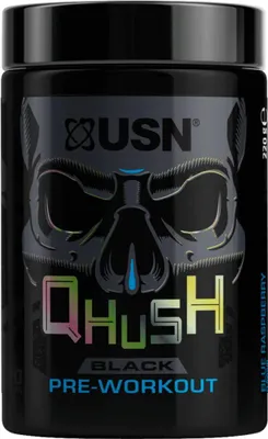 Produktbild von USN QHUSH PRE-WORKOUT, 220g Blue Raspberry
