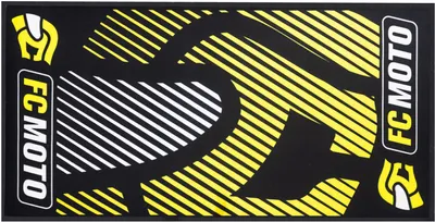Imagen del producto de Alfombrilla premium para motocicletas FC-Moto, 100 x 200 cm, color /amarillo