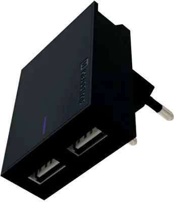 Obrázok produktu pre Swissten - Cestovná nabíjačka Smart IC 3A 2xUSB (čierna)