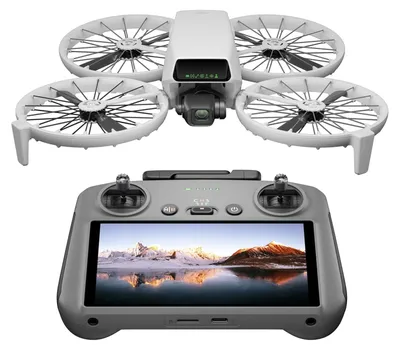 Zdjęcie produktu dla DJI Flip, 4 wirn., 48 MP, 3840 x 2160 px, 16 m/s, 3110 mAh, Czarny, Biały
