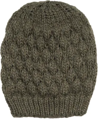Produktbild von styleBREAKER Damen Strick Beanie Mütze mit Bubblemuster, Einfarbige Winter, Raspberry Pattern Strickmütze 04024193