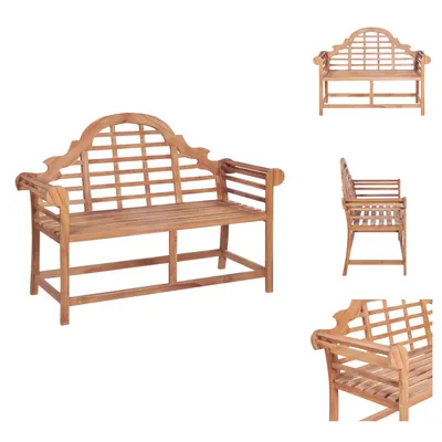 Zdjęcie produktu dla vidaXL Ławka ogrodowa 127x58,5x92,5 cm z litego drewna tekowego - Ławki ogrodowe