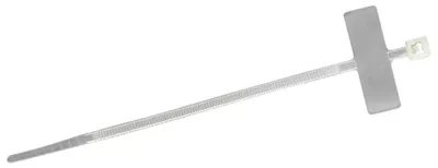 Produktbild von Kabelbinder mit anliegendem Markierfeld, natur, 2,5 x 100 mm (Pack à 100 Stück)