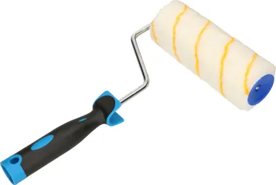 Produktbild von KOTARBAU® Farbroller Gelbfaden 180 mm mit Gummigriff Farbwalze Pinsel Walzenbürste Rollerwalze Rollerpinsel für Anstricharbeiten und Renovierung