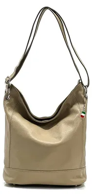 Obrázek produktu pro Kožená taška přes rameno Florence shopper taupe beige OTF159C