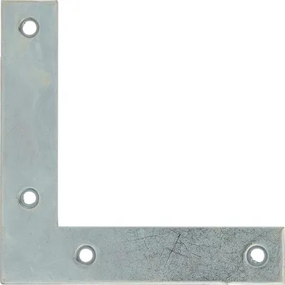 Image de Equerre de fenêtre pour porte, 100x100x20mm, bouts carrés, acier zingué - THIRARD