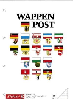 Produktbild von BRUNNEN Briefblock A4 Wappen Lineatur 37 1052737