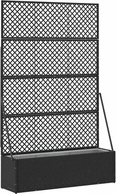 Immagine prodotto di Fioriera a traliccio da giardino Nero 105 x 30 x 170 cm Metallo