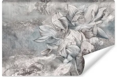 Produktbild von Muralo Vlies Fototapete BLUMEN Beton Abstraktion Vintage Retro Br. 460cm x Hö. 300cm