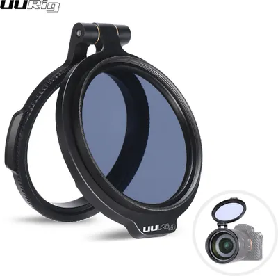 Produktbild von UURIG R-72 72-mm-Schnellfiltersystem Kameraobjektiv ND-Filter Metalladapterring Kompatibel mit Canon Nikon  Olympus DSLR-Kameras