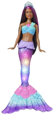 Produktbild von Barbie Brooklyn Zauberlicht Meerjungfrau Puppe (leuchtet), Barbie Dreamtopia