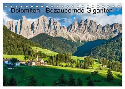 Produktbild von Dolomiten - Bezaubernde Giganten (Tischkalender 2027 DIN A5 quer), CALVENDO Monatskalender