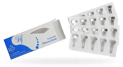 Produktbild von PREMAX 1 mm sterilisierte Einwegklingen aus Edelstahl - Packung mit 20 Stück 87603 Edelstahl AISI 420 1 mm
