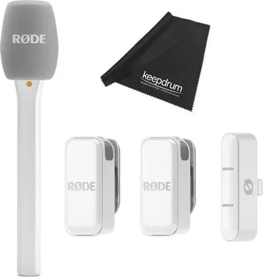 Produktbild von Rode Mikrofon-Funksystem Wireless Micro Lightning Interview Set Weiss