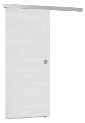 Obrázok produktu pre Kompletná súprava posuvných dverí, biela, drevo, 84,4 x 216,8 cm