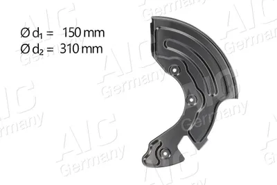 Produktbild von AIC Spritzblech Bremsscheibe für VW PASSAT Variant (3B6) Vorne Links 57064 Ankerblech