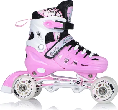 Image de Patins à roues alignées 4en1 pour enfants Triskates Patins à roulettes Patins à taille réglable NILS EXTREME 31-34