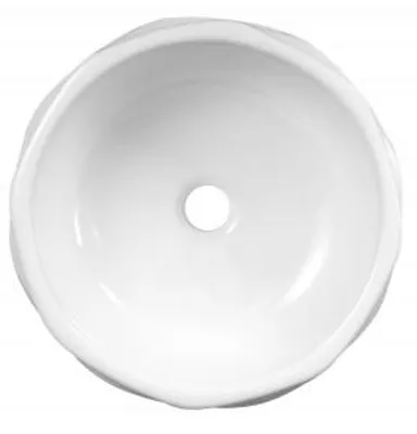 Zdjęcie produktu dla Umywalka nablatowa KERRA KR-01, ceramiczna, biała, średnica 41 cm