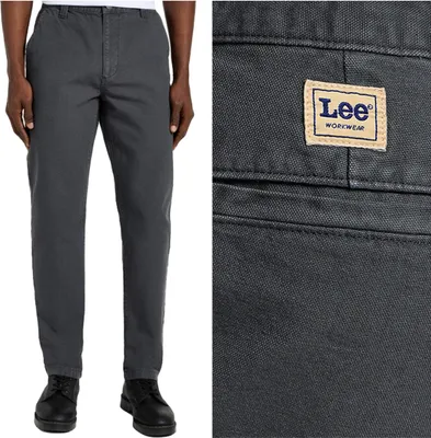 Produktbild von Lee Herren entspannte Arbeitskleidung Chino Dark Mute Grey 112355785 L78K008531