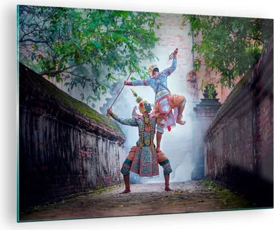 Produktbild von Bilder auf glas - Krieger Schwert - 70x50cm - Glasbilder - Wandbilder - Kunstdruck - zum Aufhängen bereit - Wanddekoration aus Glas - Glas Bilder - Wandbild auf Glas - Einteilig - GAA70x50-4116