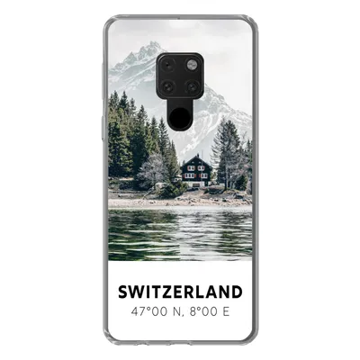 Produktbild von MuchoWow® Handyhülle Schutzhülle Hülle für Huawei P40 Lite Schweiz - Berg - Chalet Silikon Softcase Handy Hülle - Handy